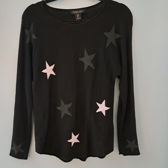 Like new Rachel Zoe star sweater. Cute stars on wrist and behind elbows. - Picture 1 of 3